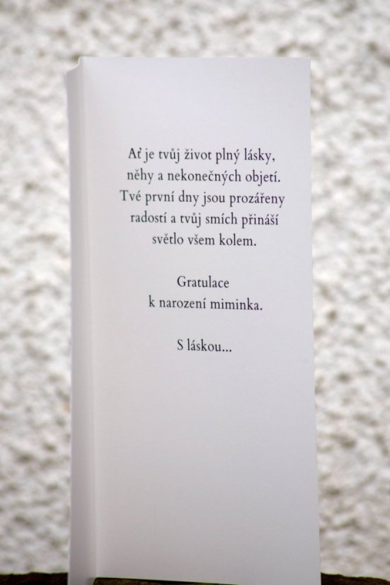 Olulu Přání k narození miminka