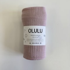 Olulu Mušelínová plenka světle růžová (křivý střih)