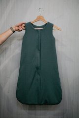 Olulu Zateplený mušelínový spací pytel modrá mini vafle Olulu Zateplený mušelínový spací pytel modrá mini vafle