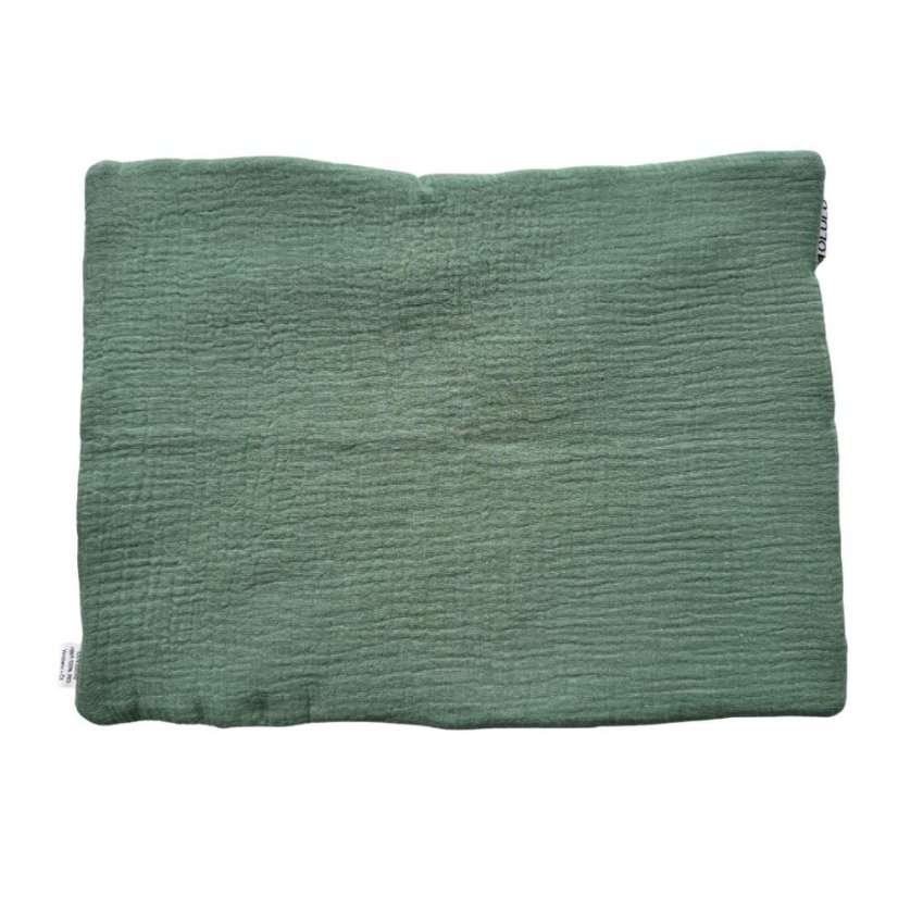 Olulu Mušelínový polštářek tenký zelená