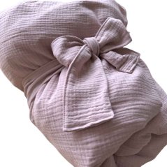 Olulu Péřová zavinovačka 80x80 světle růžový mušelín