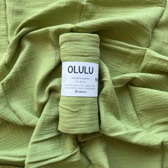 Olulu Mušelínová plenka olivově zelená Olulu Mušelínová plenka olivově zelená