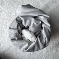 Olulu Beránková dečka velvet světle šedá