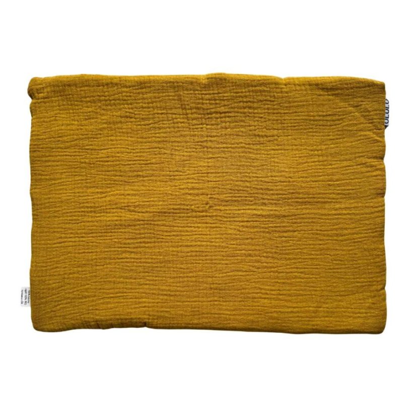 Olulu Mušelínový polštářek tenký okrová