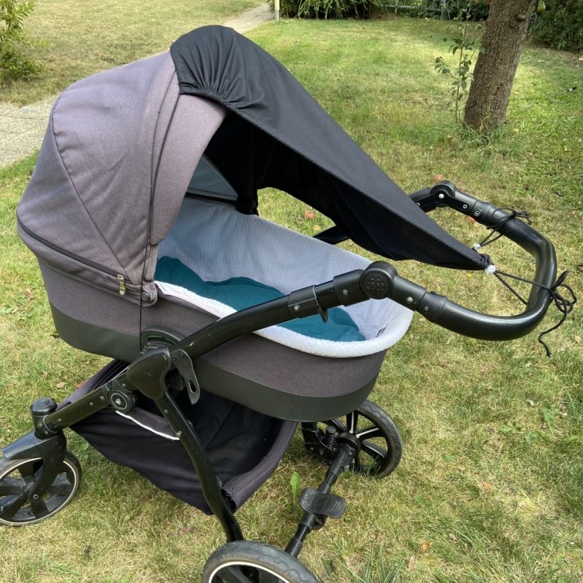 Sluneční clona na kočárek mléko