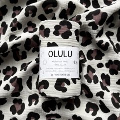 Olulu Zavinovací mušelínová plenka leopard