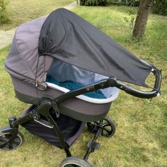 Sluneční clona na kočárek mléko