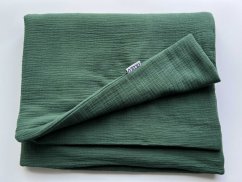 Olulu Mušelínová zateplená dečka tmavě zelená