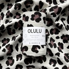 Olulu Zavinovací mušelínová plenka leopard