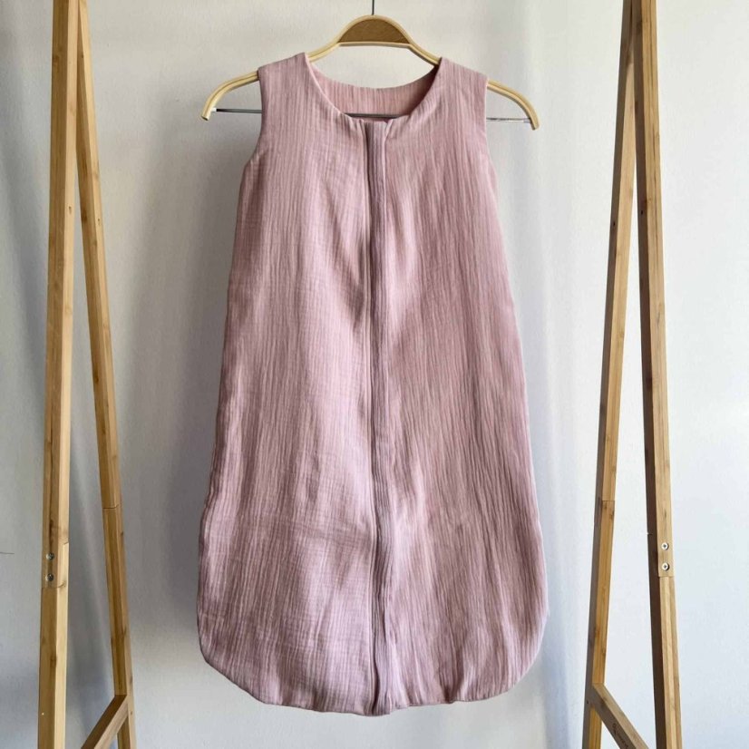 Olulu Lehký mušelínový spací pytel světle růžová