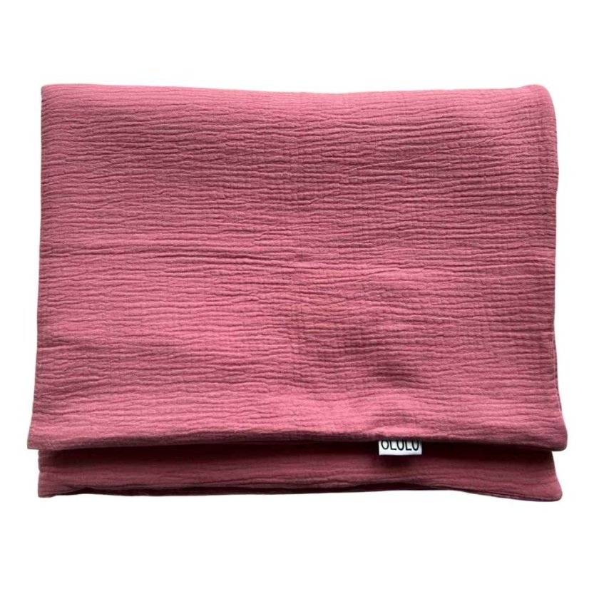 Olulu Mušelínová zateplená dečka tmavě růžová