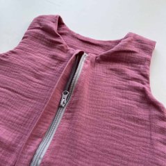 Olulu Lehký mušelínový spací pytel tmavě růžová