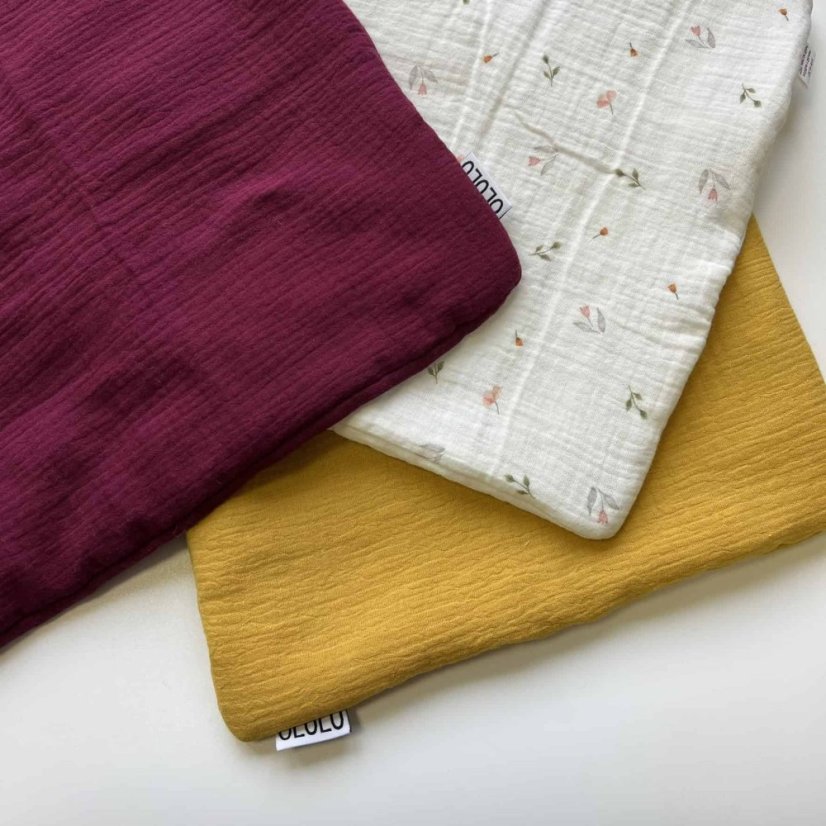 Mušelínový polštářek - Tloušťka: Tenký polštářek (1 cm)