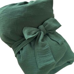 Olulu Péřová zavinovačka 80x80 tmavě zelený mušelín