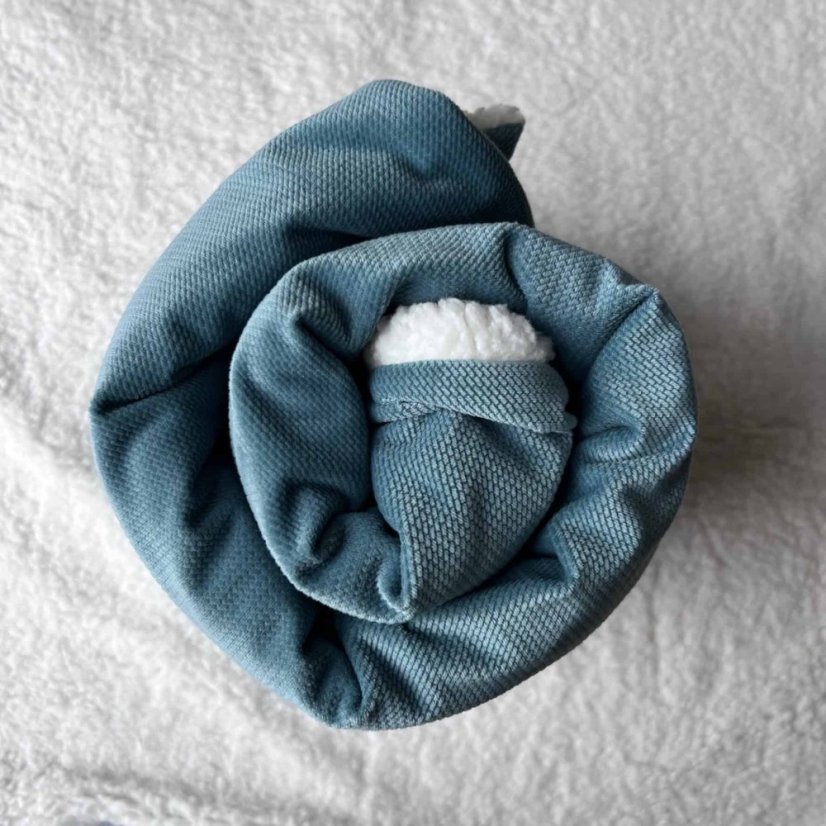 Olulu Beránková dečka velvet smaragdová