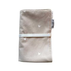 Olulu Přebalovací podložka béžová srdíčka