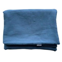 Olulu Mušelínová zateplená dečka džínová modrá