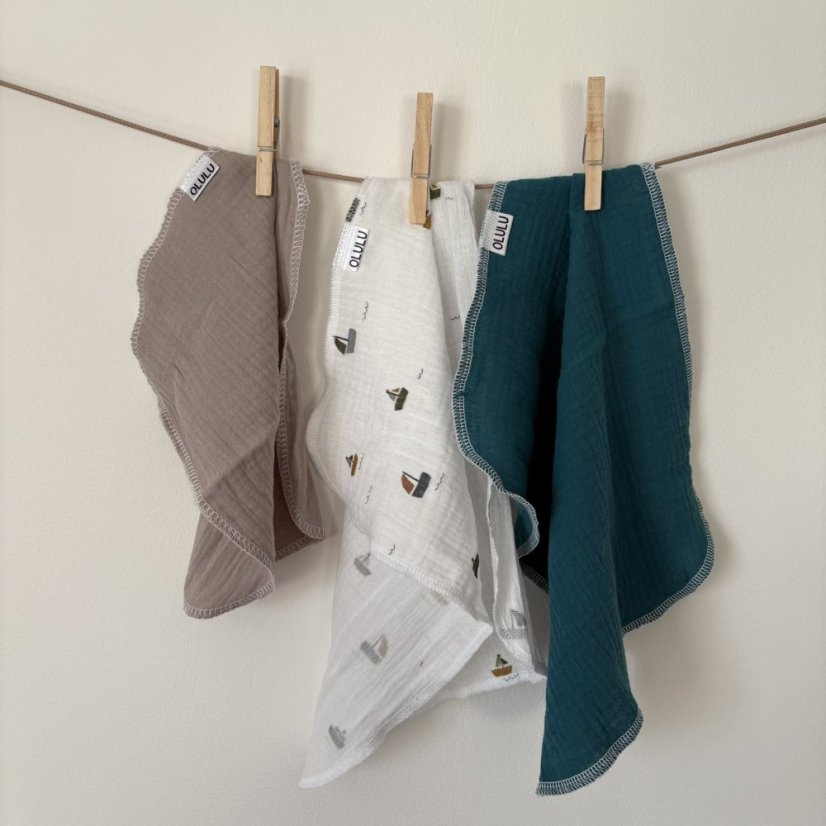 Olulu Sada mini plenek béžová, petrolejová, lodičky