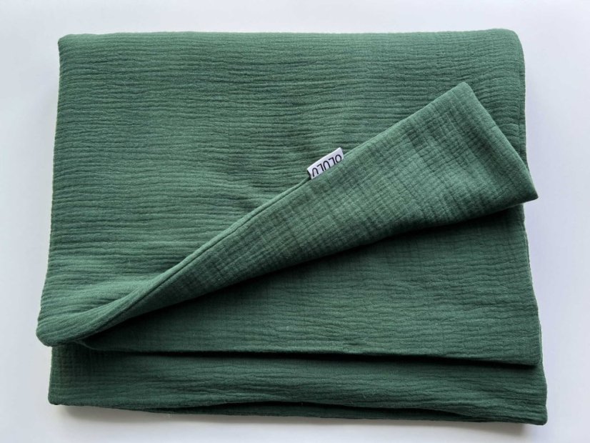 Olulu Mušelínová zateplená dečka tmavě zelená