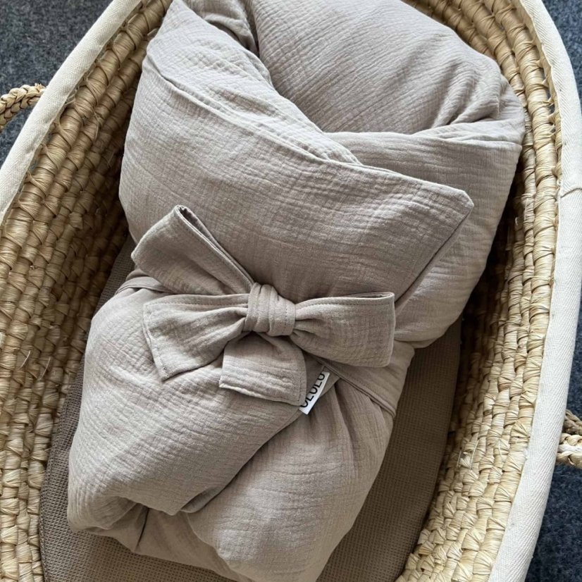 Olulu Péřová zavinovačka 80x80 béžový mušelín