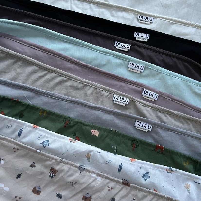 Sluneční clona na kočárek světle modrá