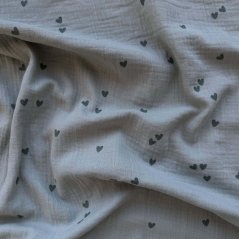 Olulu Mušelínová plenka zelená srdíčka