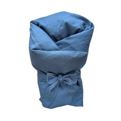 Olulu Péřová zavinovačka 80x80 tmavě modrý len