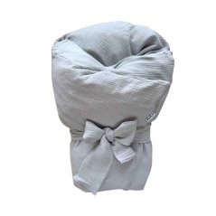 Olulu Péřová zavinovačka 80x80 šedý mušelín