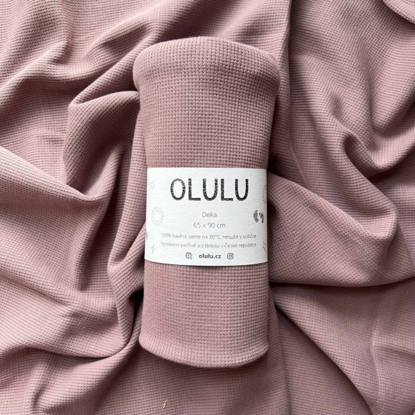 Olulu Lehká bavlněná dečka lila