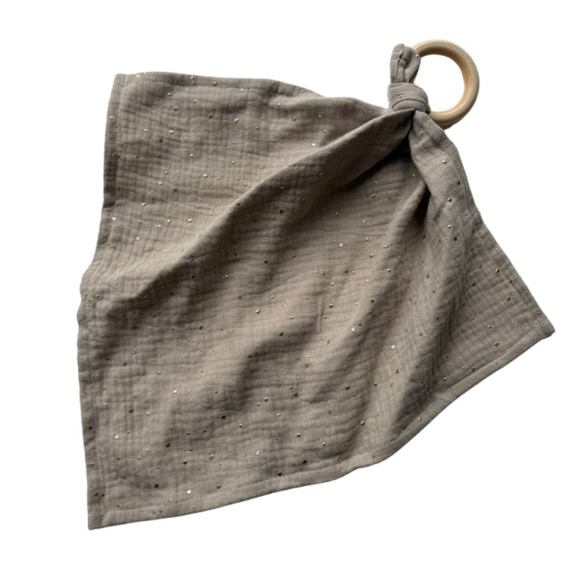 Olulu Muchláček bílá se zlatými tečkami