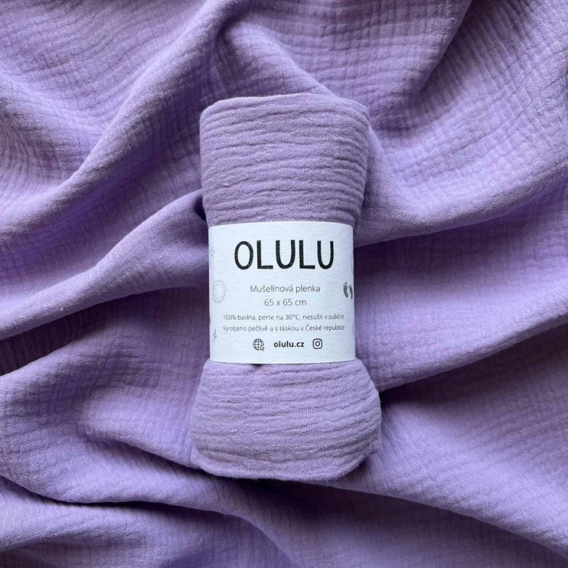 Olulu Mušelínová plenka lila