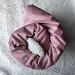 Olulu Beránková dečka velvet světle růžová