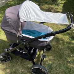 Olulu Sluneční clona na kočárek krémová Olulu Sluneční clona na kočárek krémová