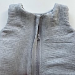 Olulu Zateplený mušelínový spací pytel světle šedá Olulu Zateplený mušelínový spací pytel světle šedá