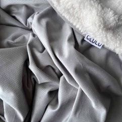 Olulu Beránková dečka velvet světle šedá Olulu Beránková dečka velvet světle šedá