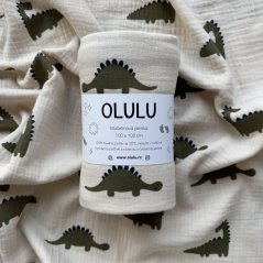 Olulu Zavinovací mušelínová plenka dinosauři