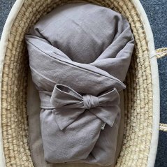 Olulu Péřová zavinovačka 80x80 šedý len Olulu Péřová zavinovačka 80x80 šedý len