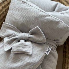 Olulu Péřová zavinovačka 80x80 šedý mušelín