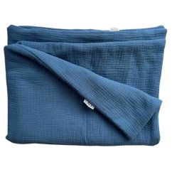 Olulu Mušelínová zateplená dečka džínová modrá