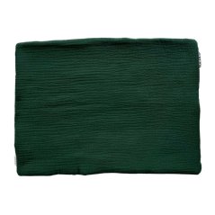 Olulu Mušelínový polštářek tenký tmavě zelená