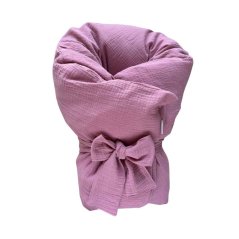 Olulu Péřová zavinovačka 80x80 tmavě růžový mušelín