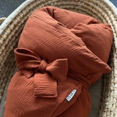 Olulu Péřová zavinovačka 80x80 cihlový mušelín