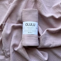 Olulu Mušelínová plenka světle růžová Olulu Mušelínová plenka světle růžová