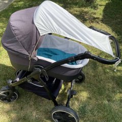 Olulu Sluneční clona na kočárek krémová Olulu Sluneční clona na kočárek krémová