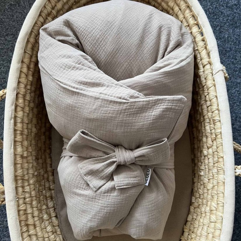 Olulu Péřová zavinovačka 80x80 béžový mušelín