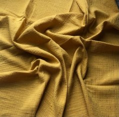 Mušelínová plenka okrová se zlatými tečkami