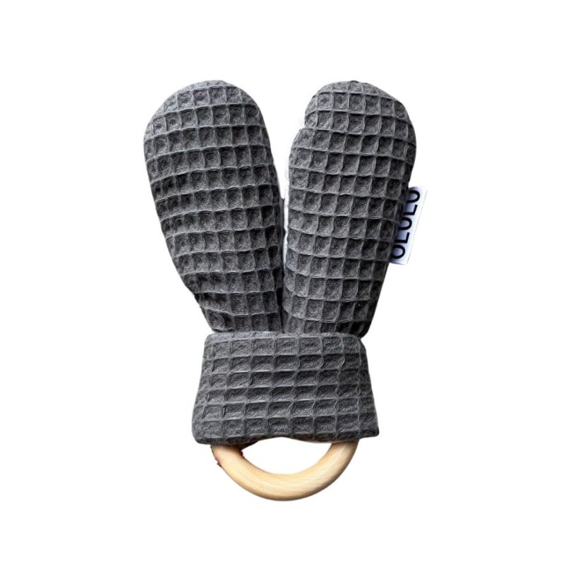 Kousátko tmavě šedá vafle