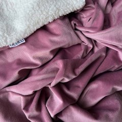 Olulu Beránková dečka velvet starorůžová Olulu Beránková dečka velvet starorůžová