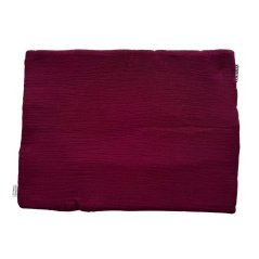 Olulu Mušelínový polštářek tenký vínová Olulu Mušelínový polštářek tenký vínová
