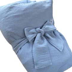 Olulu Péřová zavinovačka 80x80 modrý mušelín